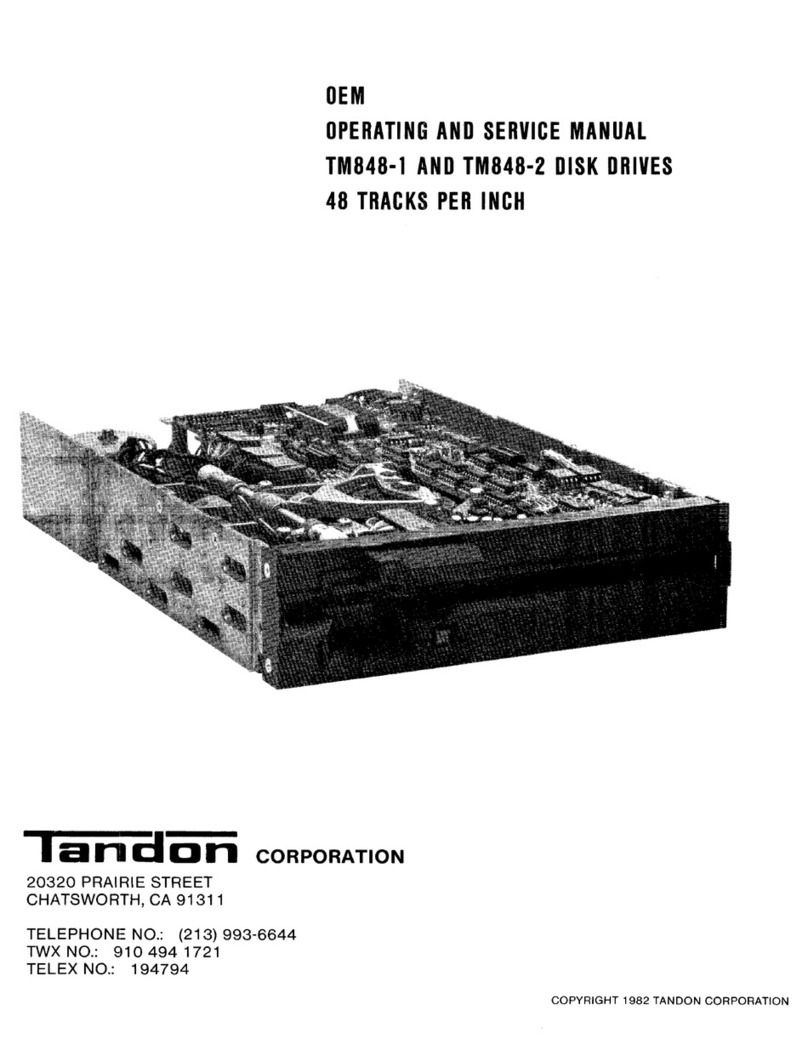 Tandon TM848-1 Service manual