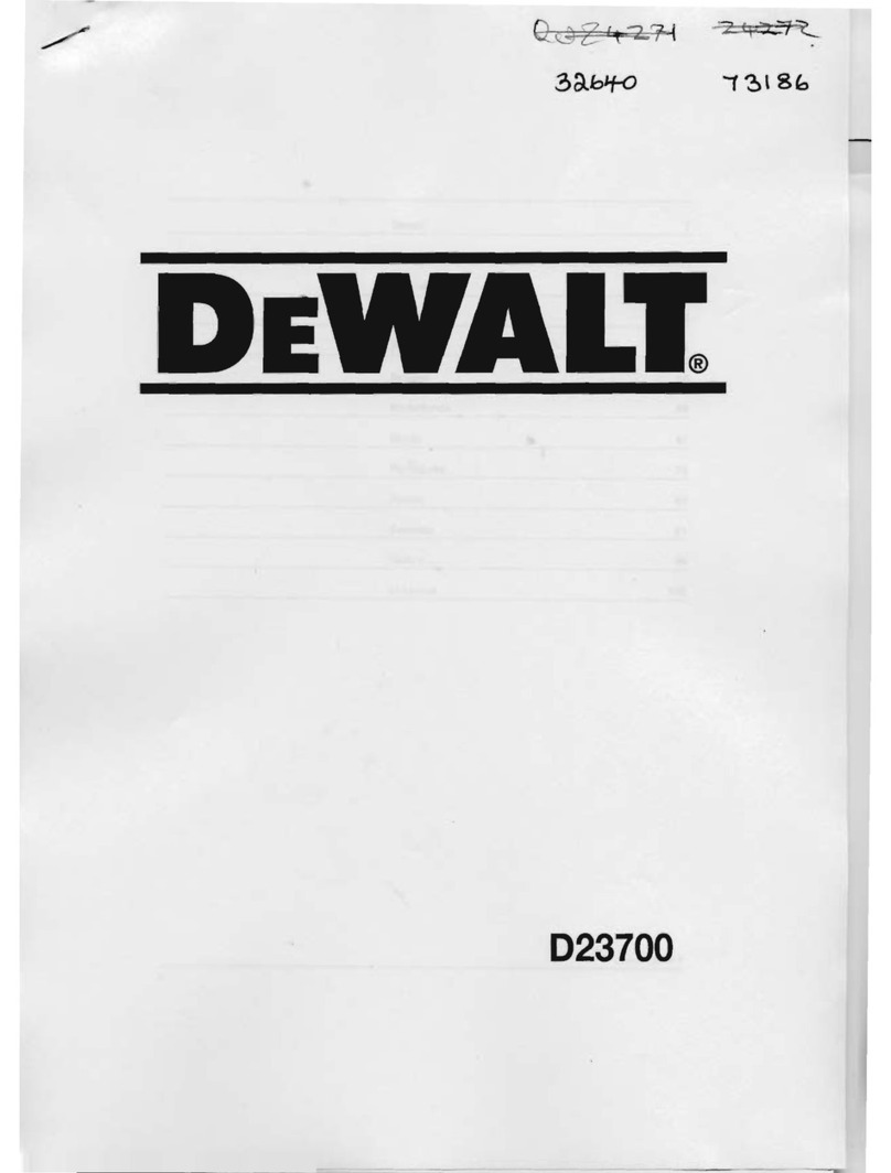 DeWalt D23700 manual