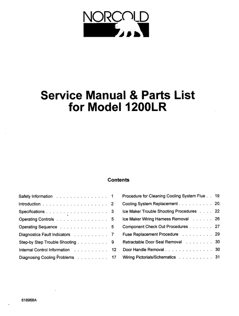 Norcold 1200LR Service manual & parts list