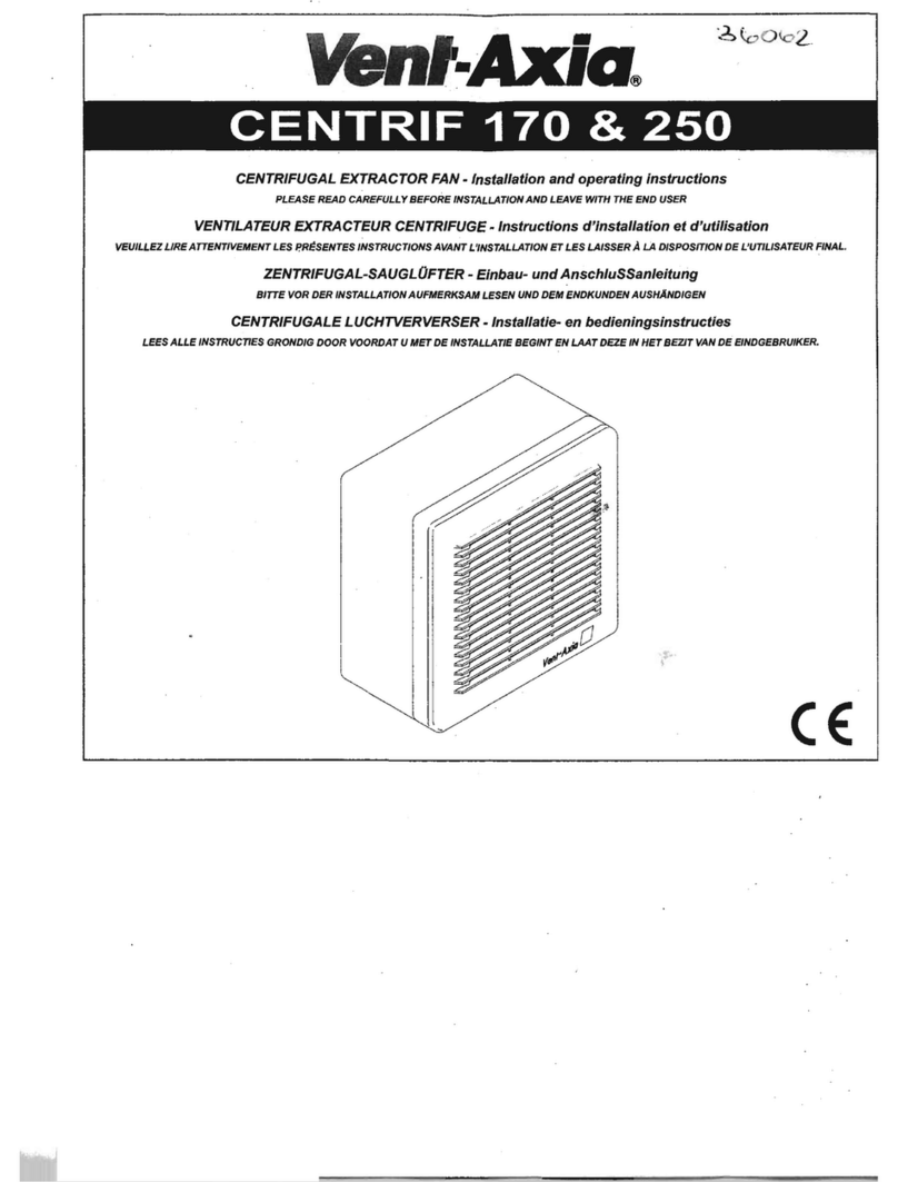 Vent-Axia Centrif 179 User manual