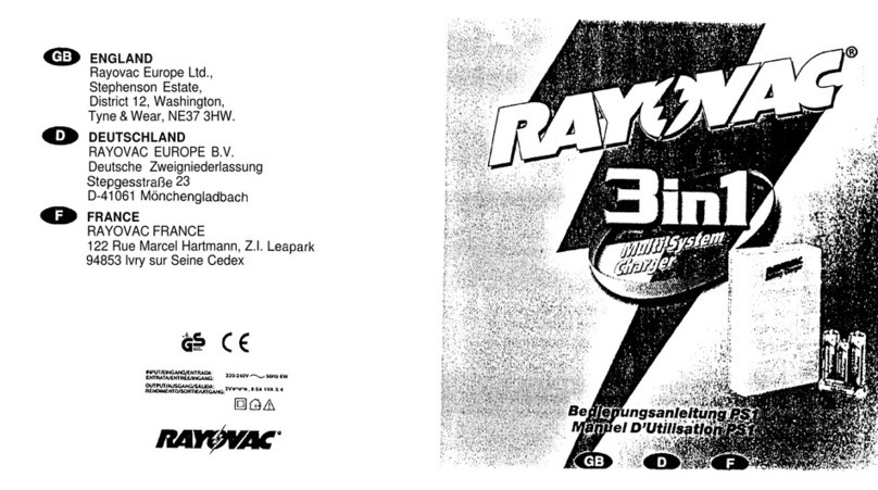Rayovac Multi-System Charger 3-1 user guide