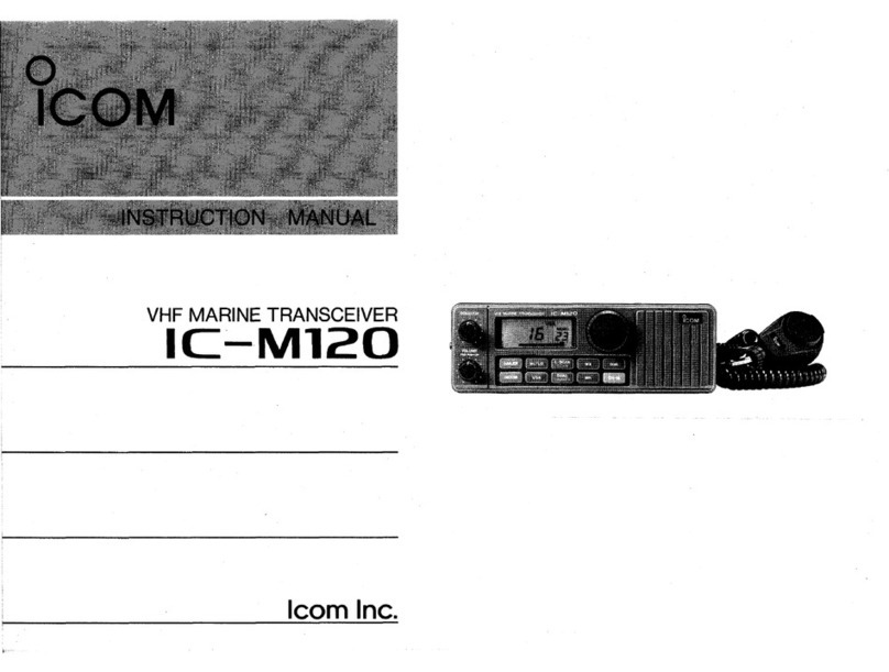 Icom IC-M120 instruction manual