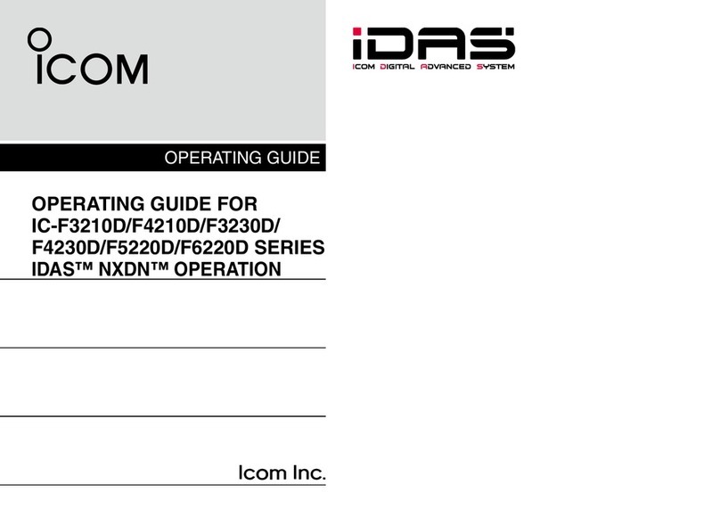 Icom IC-F3210D Series operating guide