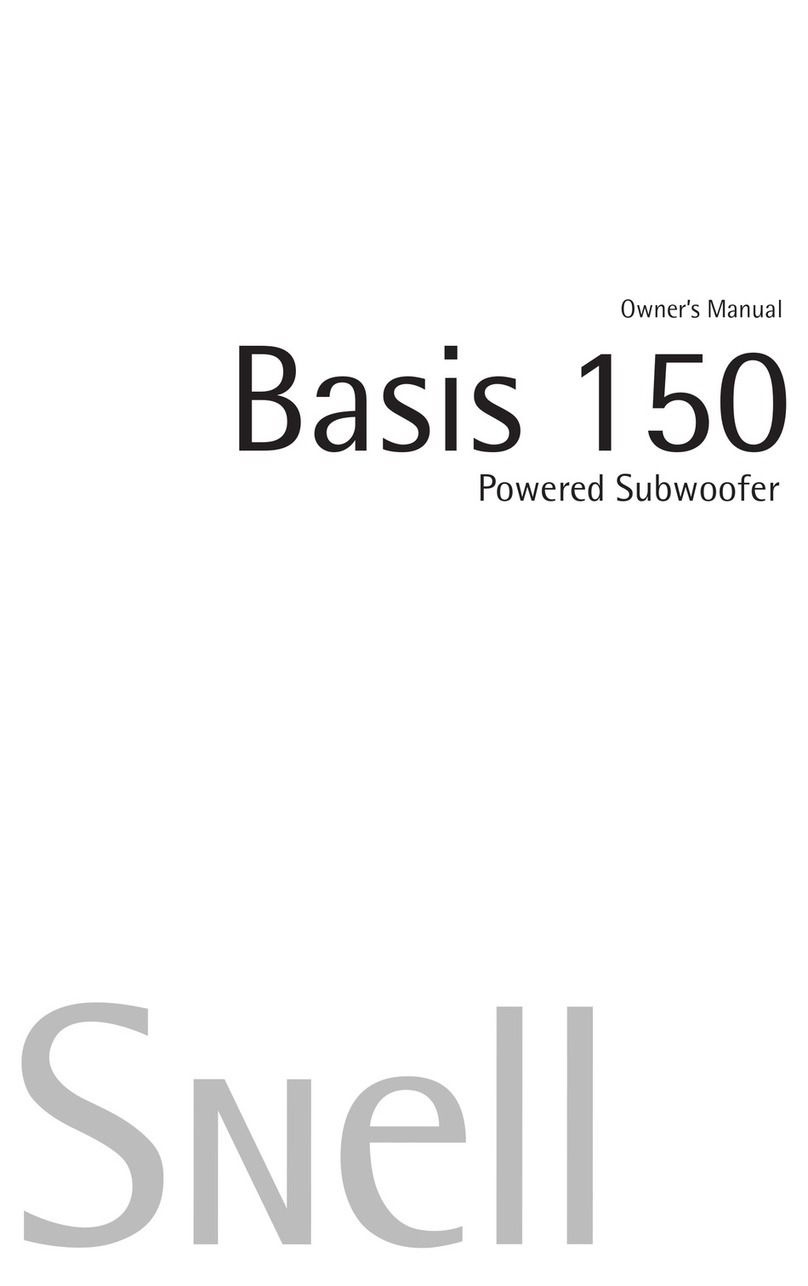 Snell Basis 150 User manual Snell Basis 150 User manual