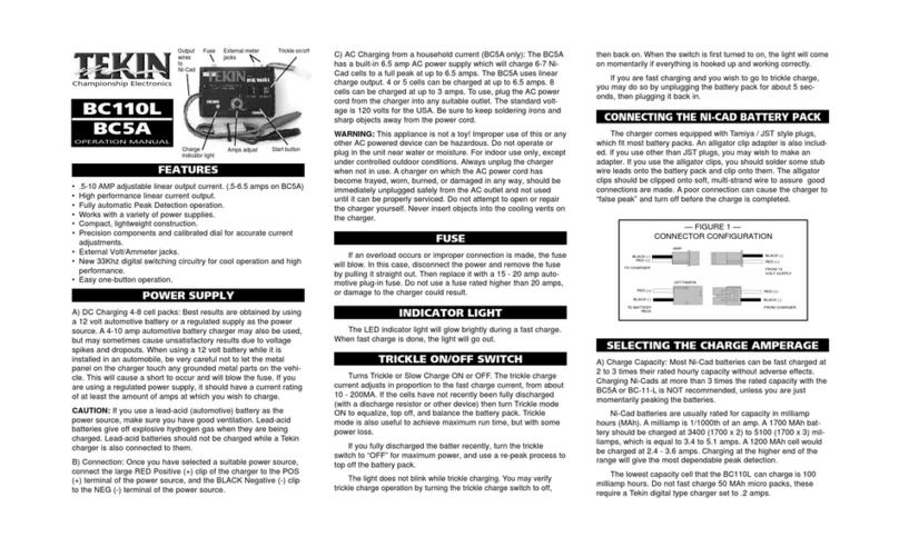 Tekin BC110L User manual