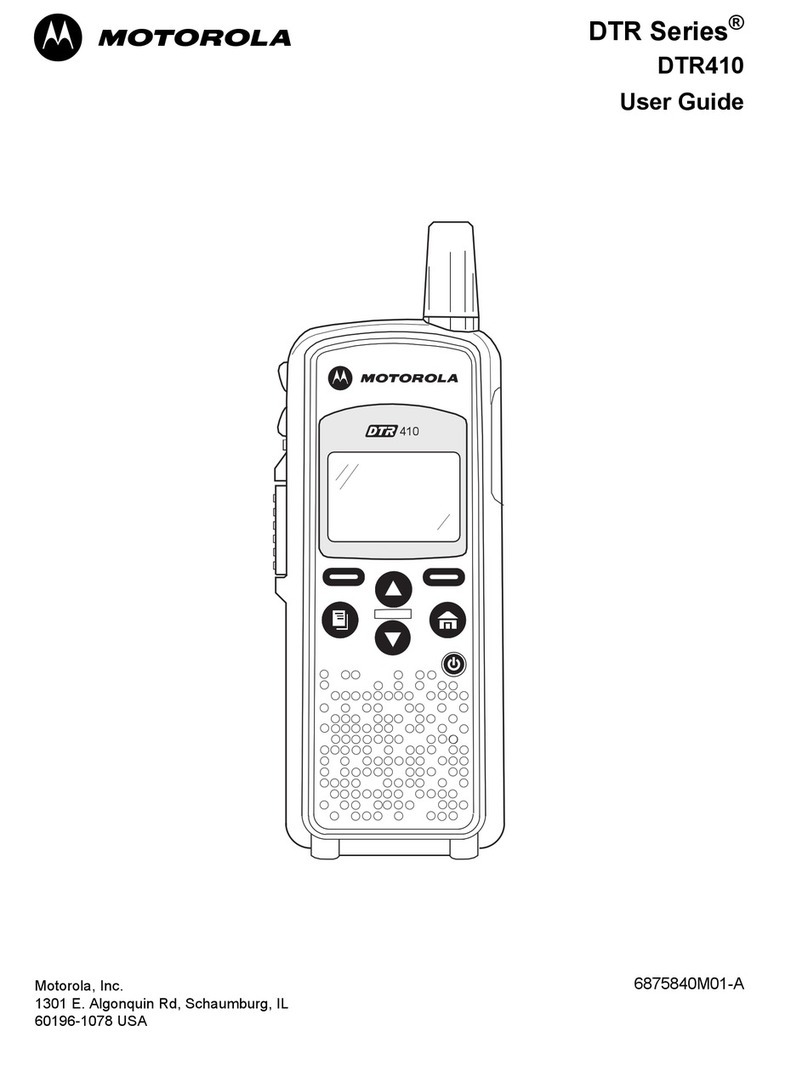 Motorola DTR Series DTR410 User manual