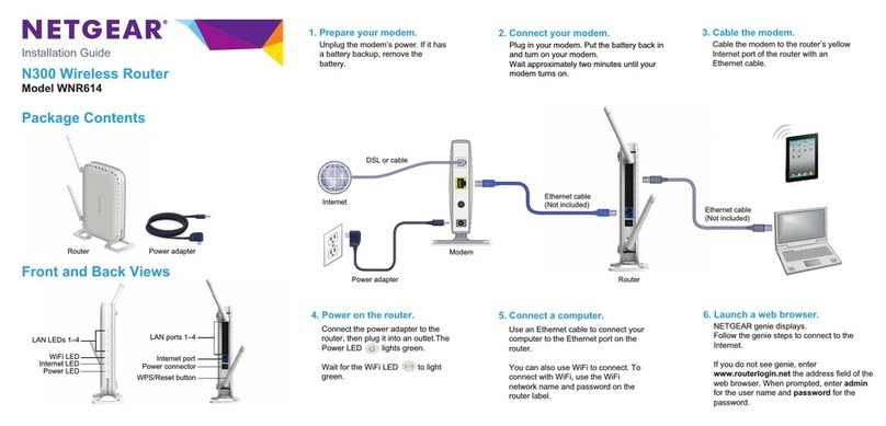 NETGEAR WNR614 User manual