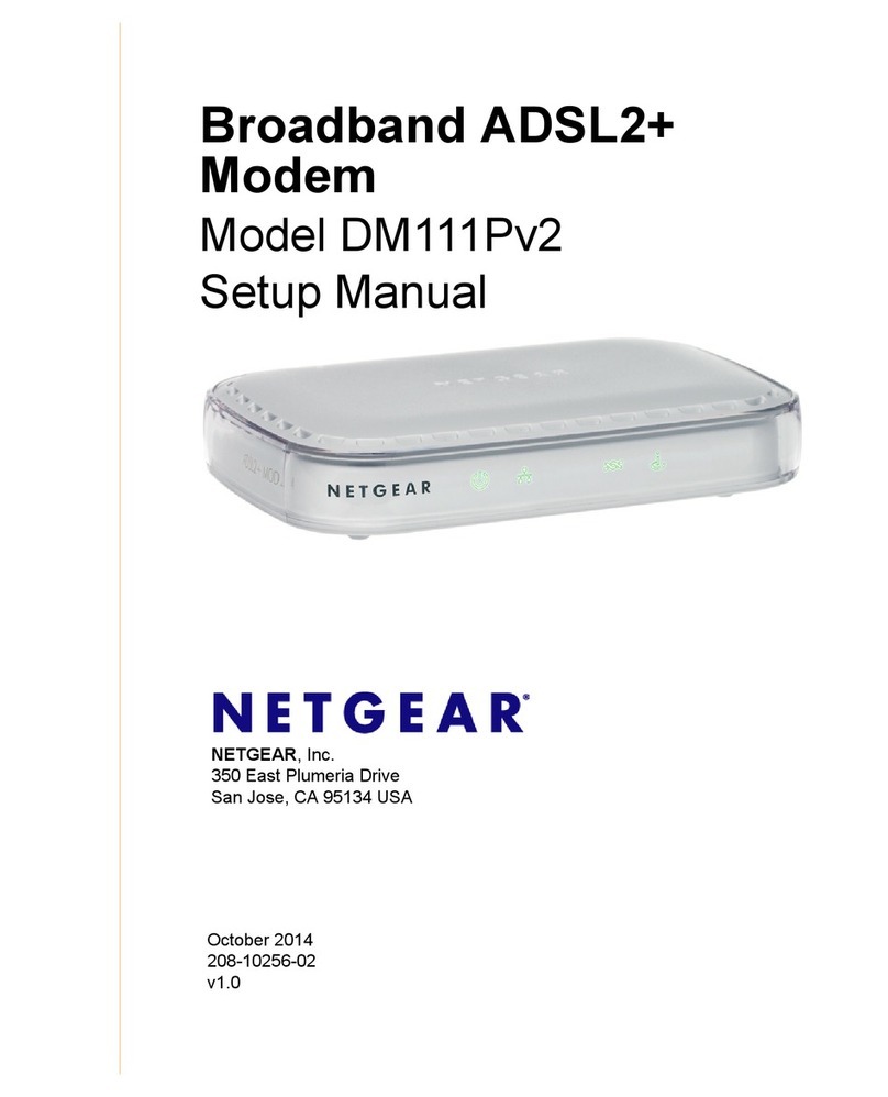 NETGEAR DM111Pv2 - ADSL2+ Ethernet Modem Setup manual