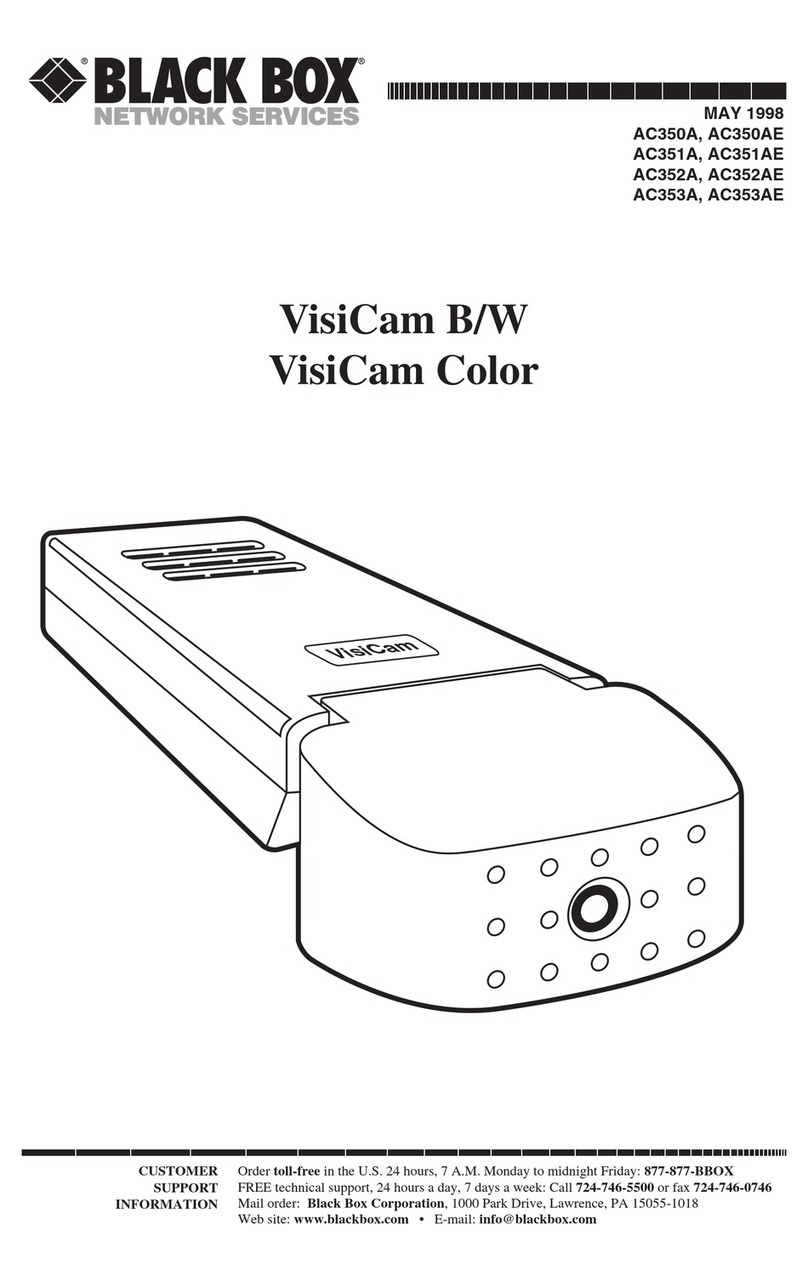 Black Box VisiCam B/W user guide