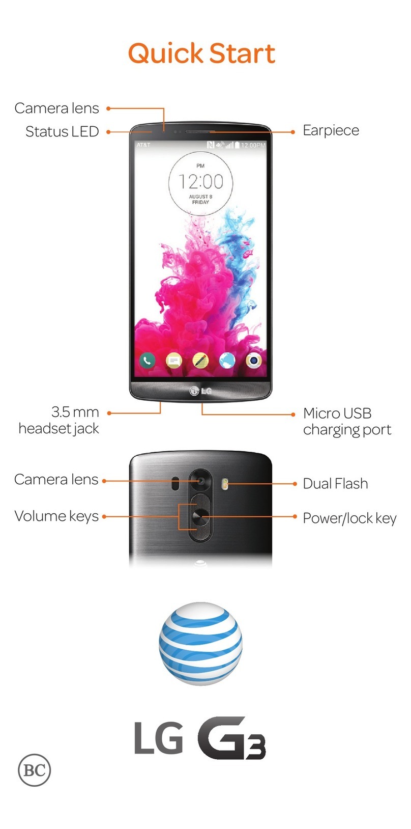 LG G3 Vigor quick start guide