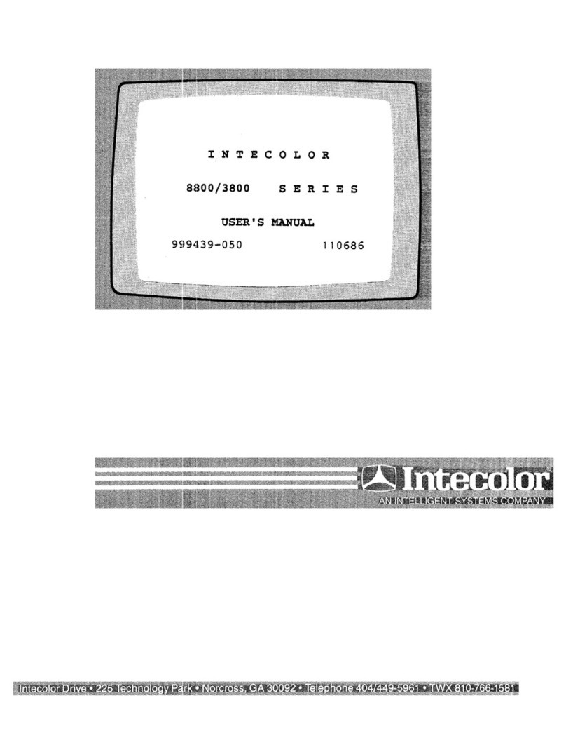Intecolor 8810 user manual
