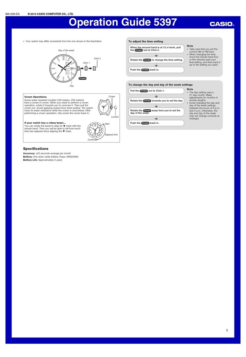 Casio 5397 User manual