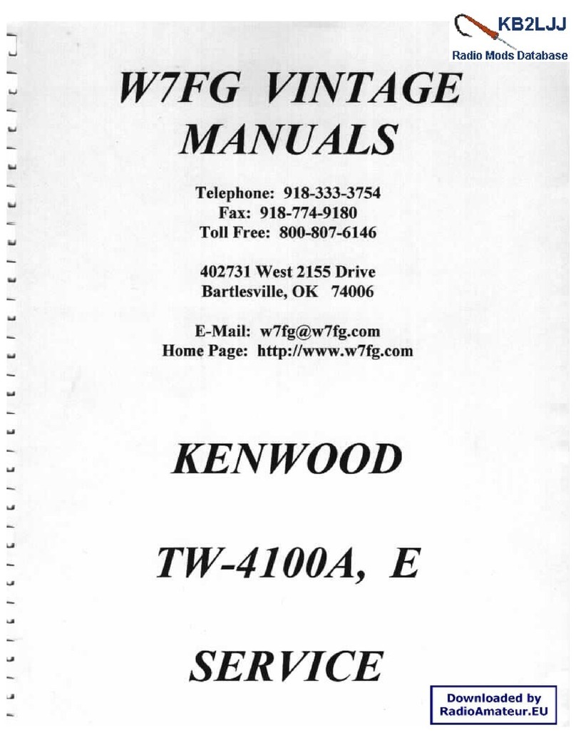 Kenwood TW-4100A Assembly instructions Kenwood TW-4100A Assembly instructions