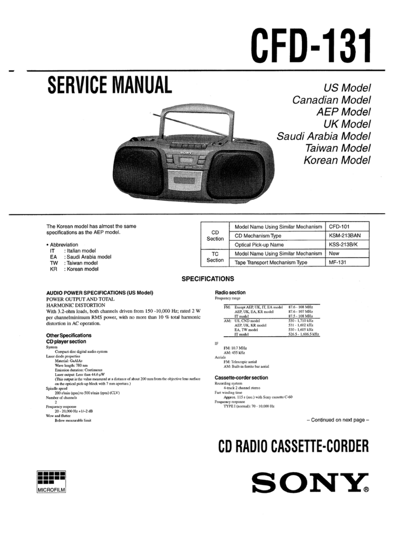 Sony CFD-131 User manual