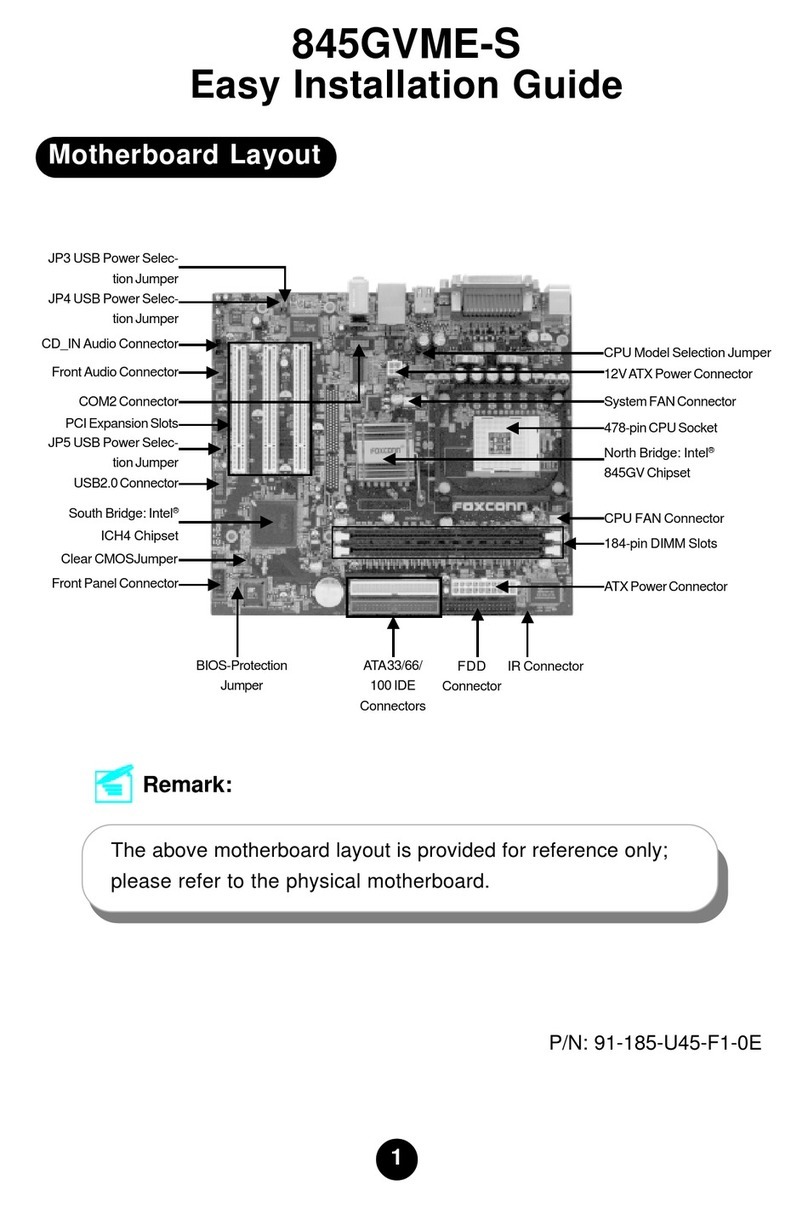 Foxconn 845GVME-S Easy installation guide