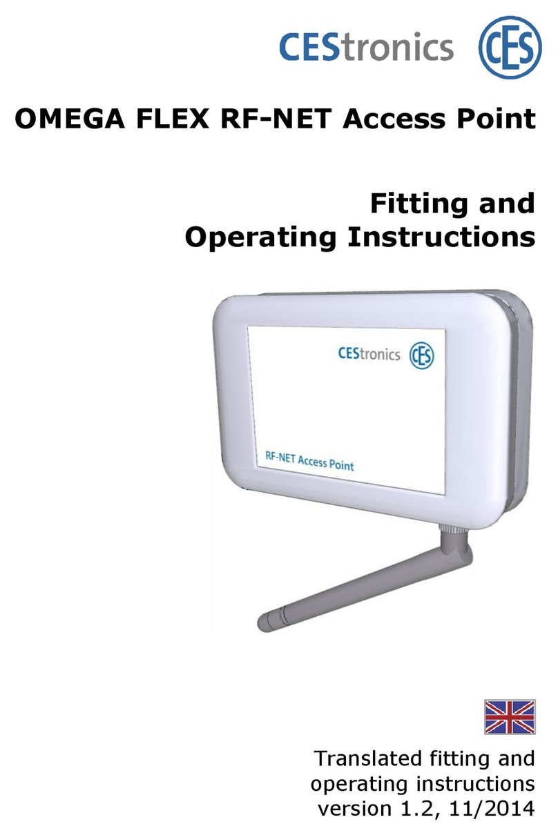 CEStronics Omega Flex RF-NET Manual