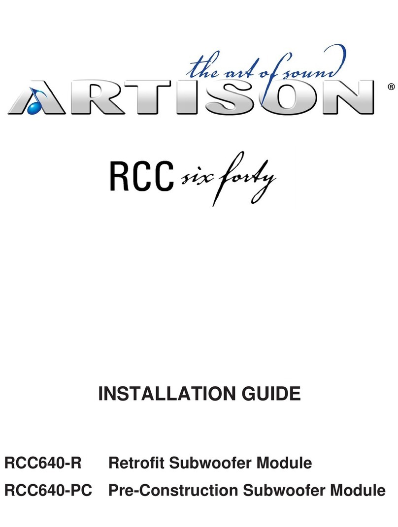 Artison RCC640-R installation guide