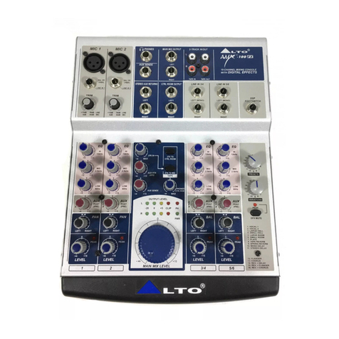 Alto AMX-100FX User manual