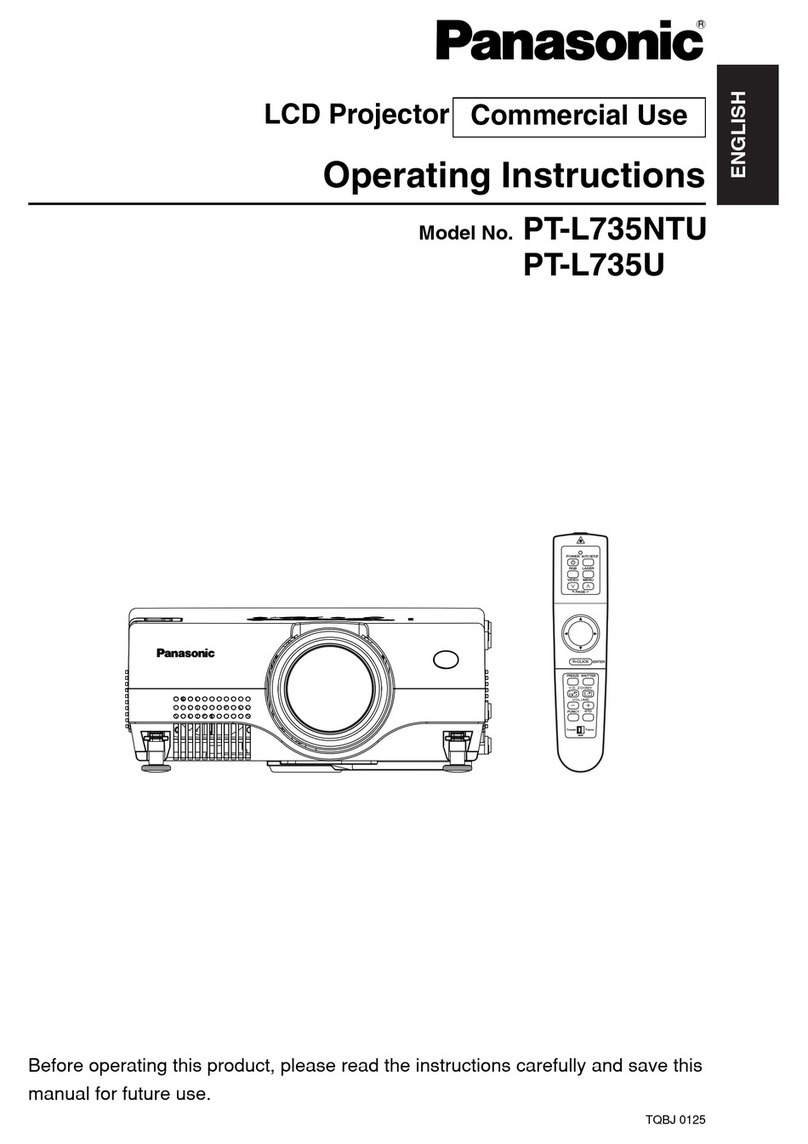Panasonic PTL735NTU - LCD PROJECTOR-NETWORK IB User manual
