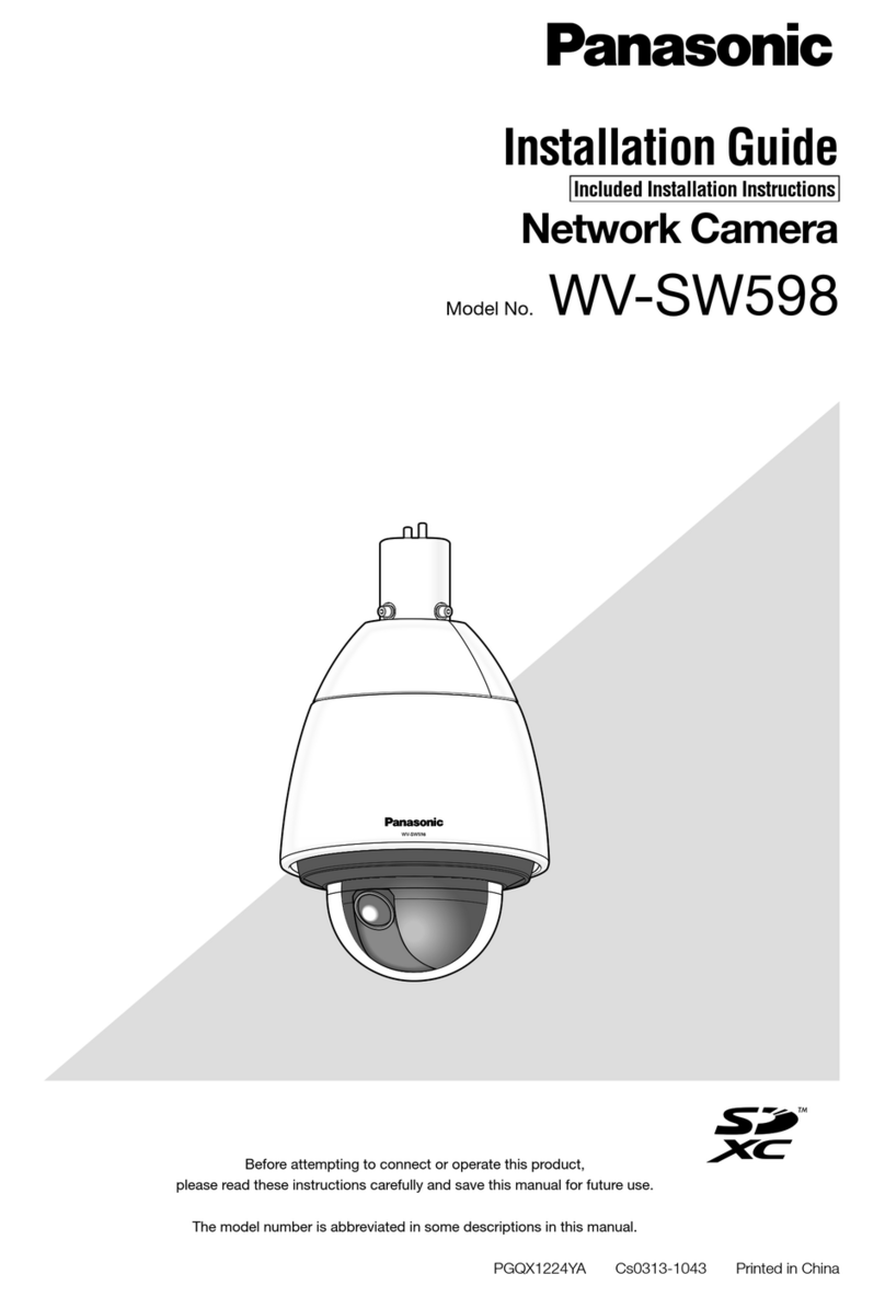 Panasonic WV-SW598 User manual