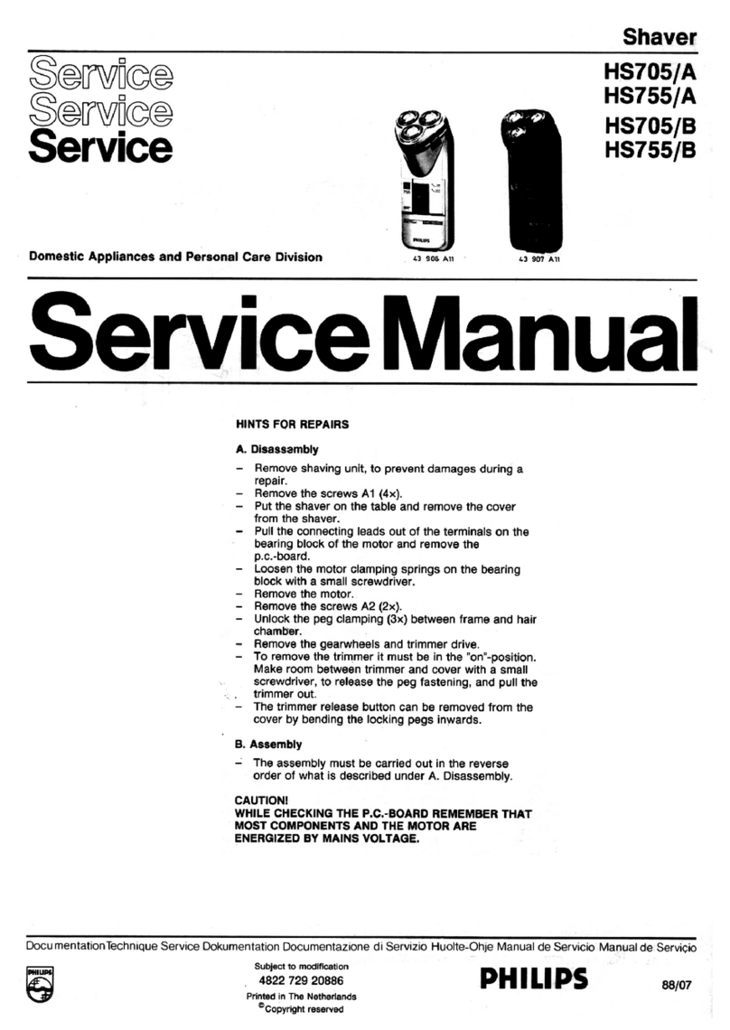 Philips HS705/A Service manual