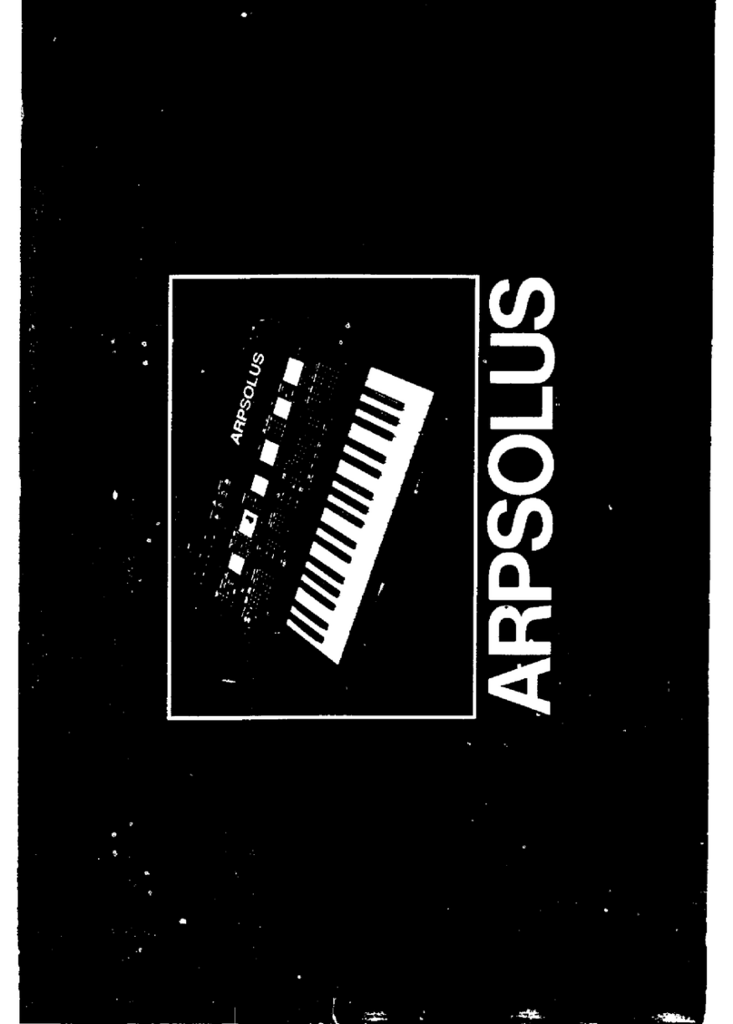 ARP Synthesizer user manual