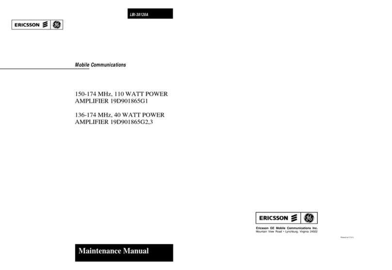 Ericsson GE 19D901865G1 Maintenance manual