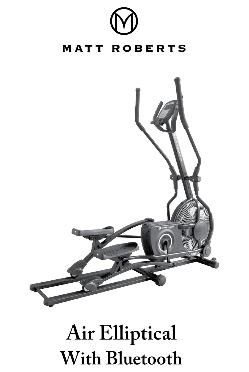 Matt Roberts Air Elliptical With Bluetooth owner's manual