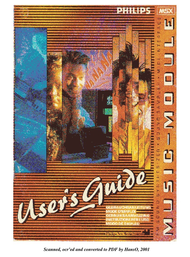 Philips Music Module MSX User manual
