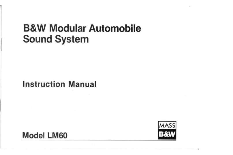 Bowers & Wilkins LM60 instruction manual