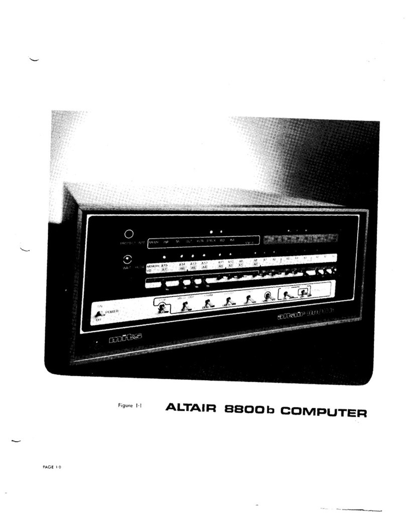 MITS altair 8800b Operator's manual