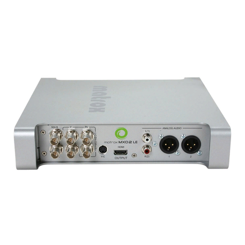 Matrox MXO2 Mini Installation and user guide