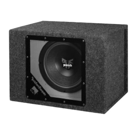 Rockford Fosgate PUNCH 301M Installation and operating manual