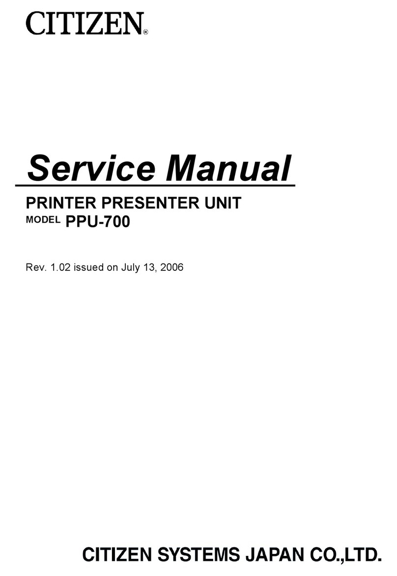 Citizen PPU-700 Service manual