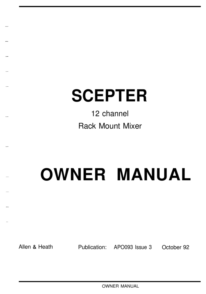 ALLEN & HEATH SCEPTER owner's manual