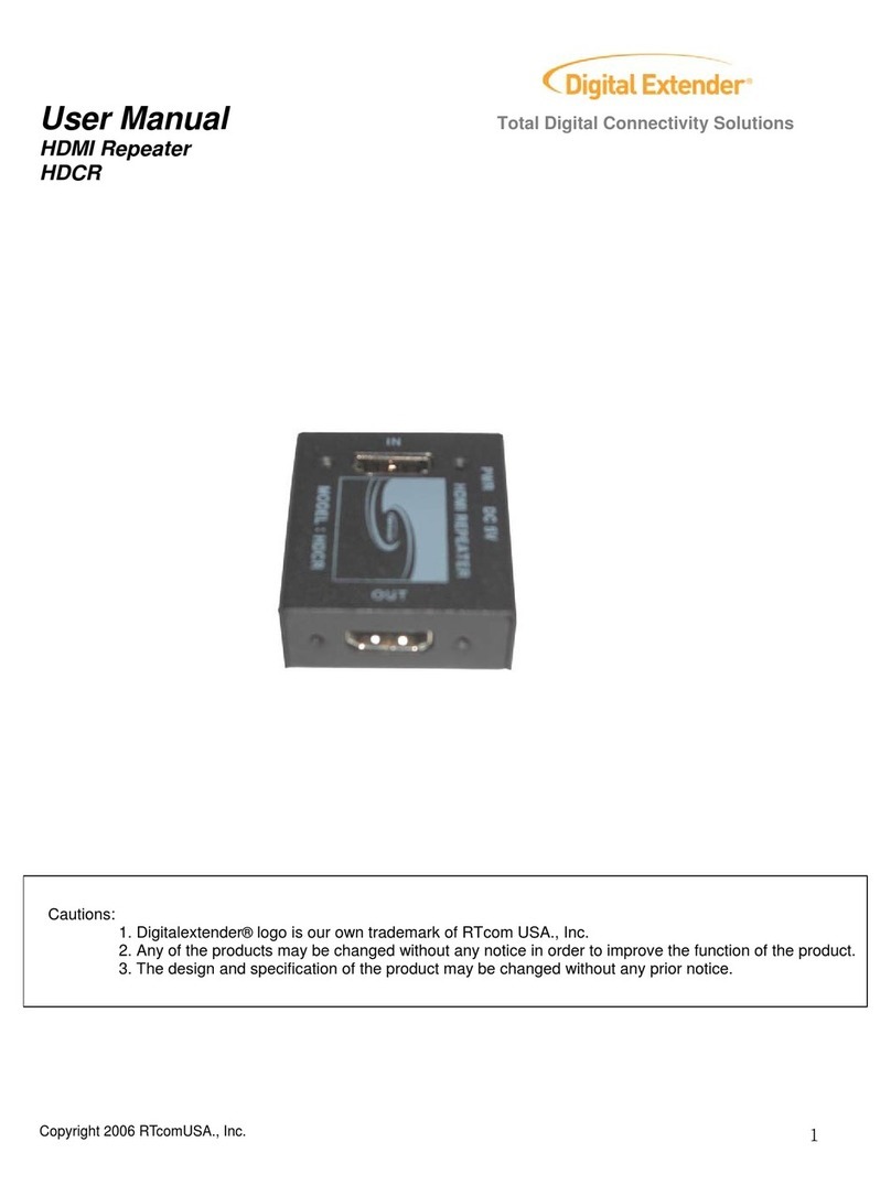 Digital Extender HDCR user manual