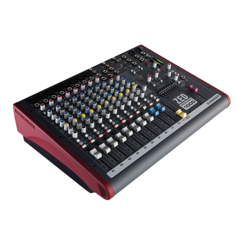 ALLEN & HEATH Zed Power 1000 User manual