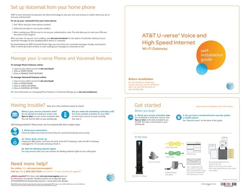 AT&T U-verse TV User manual