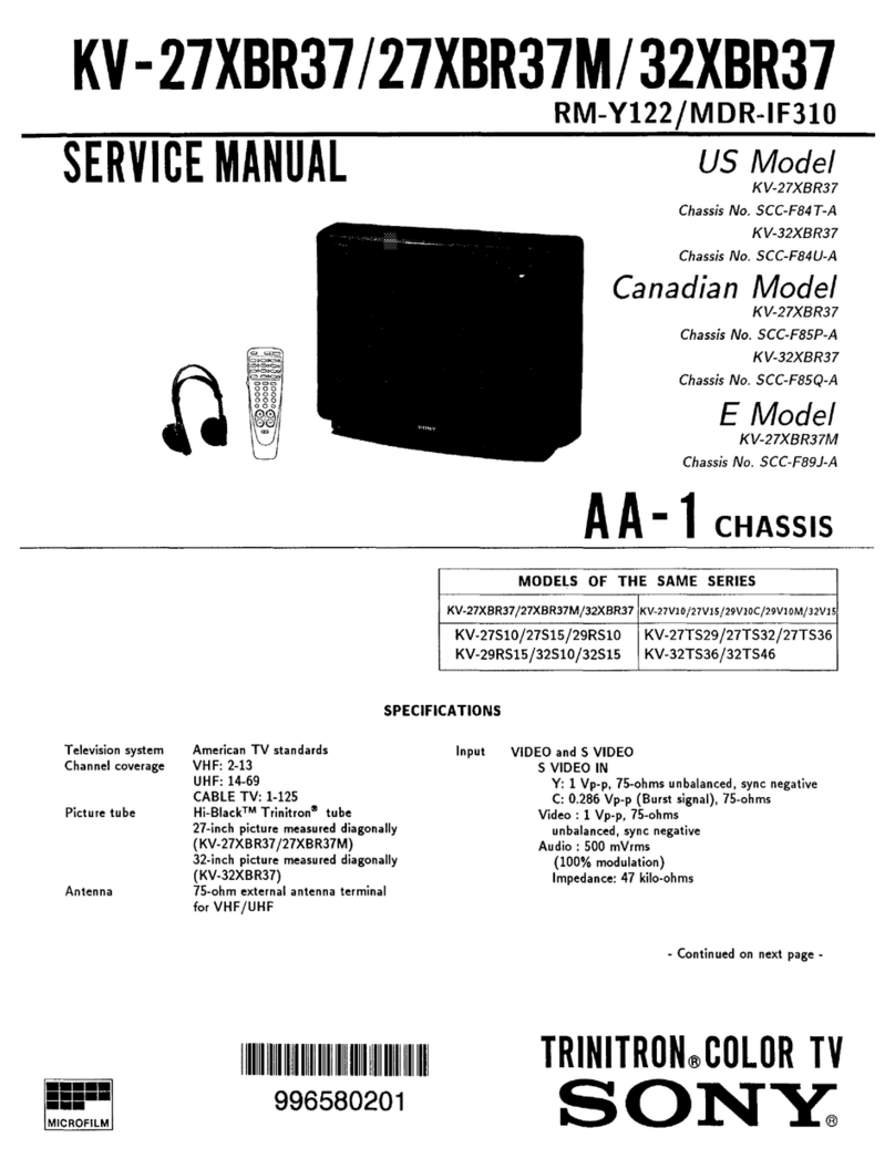 Sony KV-27XBR37 User manual