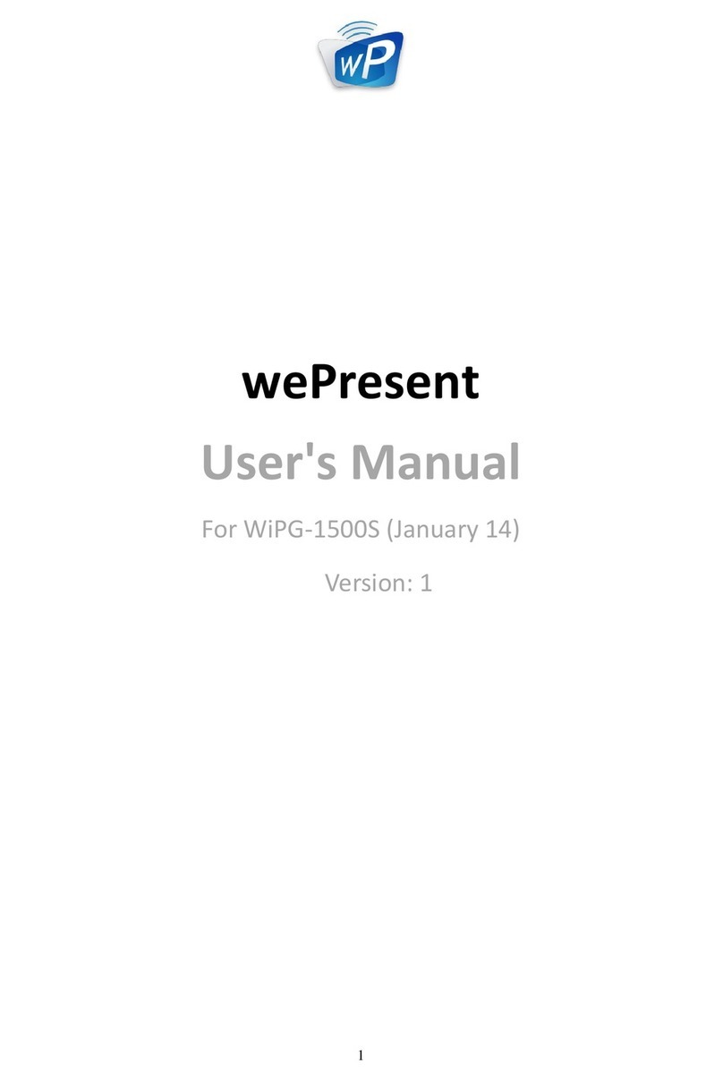 WePresent WiPG-1500 user manual