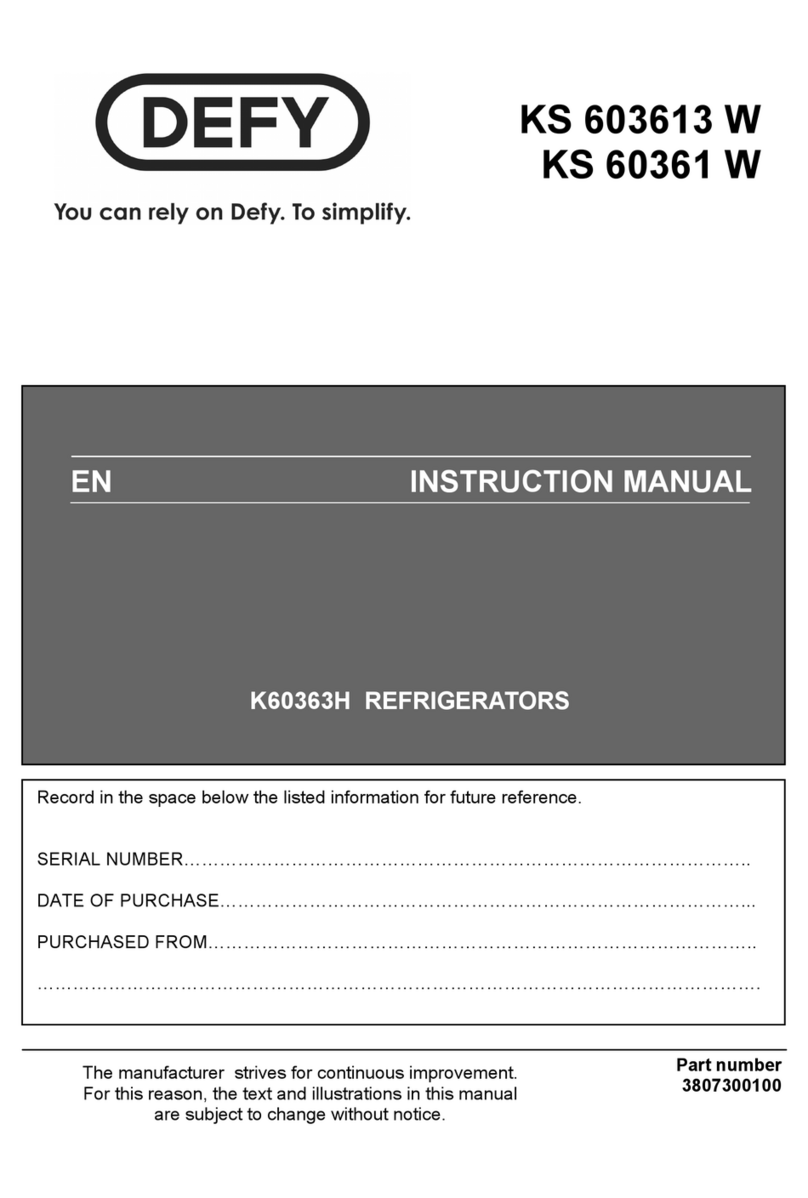Defy KS 60361 W User manual