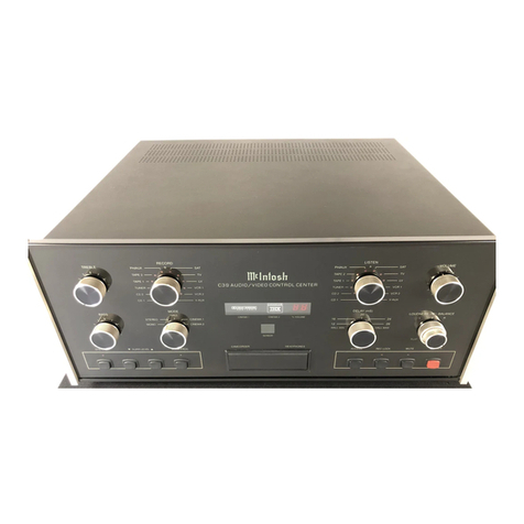 McIntosh C39 User manual