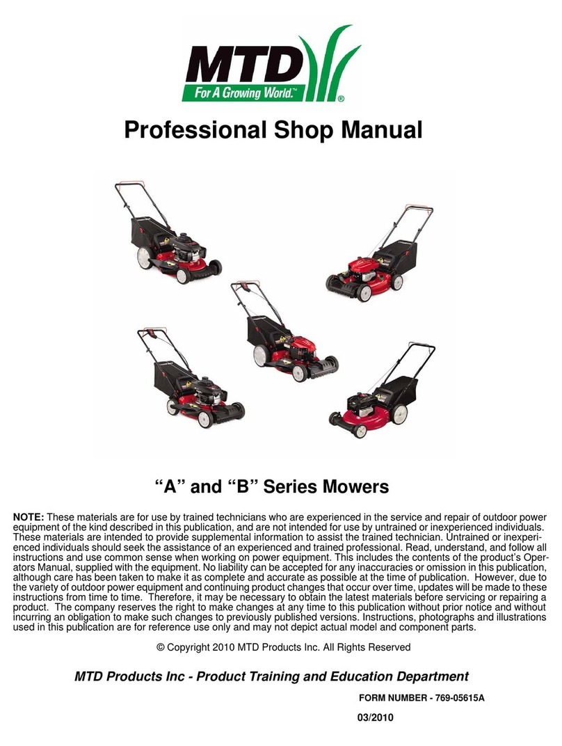 MTD "A" Series User manual