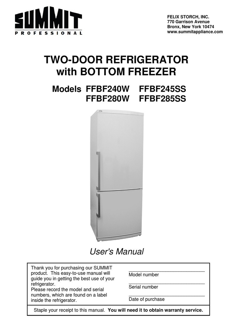 Summit Professional FFBF240W user manual
