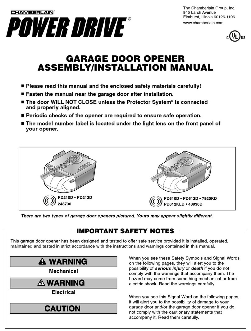 Power Drive PD210D Assembly and installation manual
