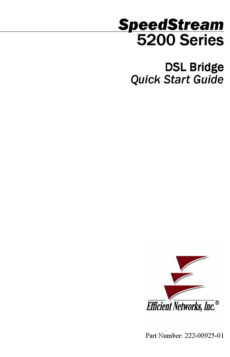 Efficient Networks SpeedStream 5200 Series quick start guide