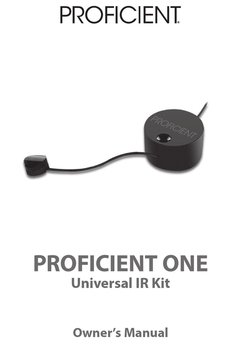 Proficient One owner's manual