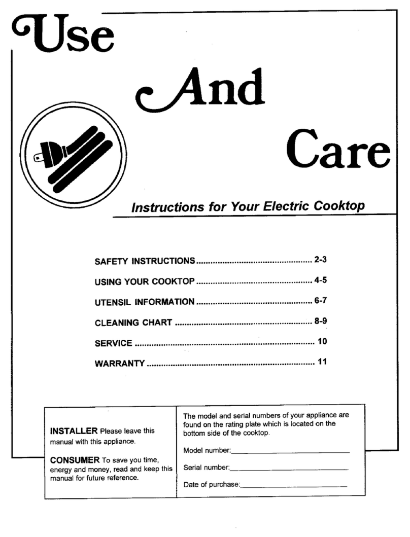 Magic Chef 8770RB Installation instructions