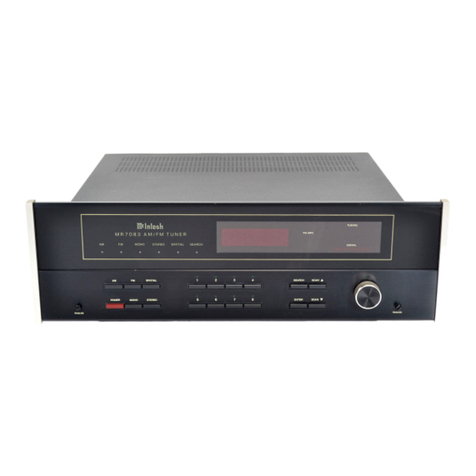 McIntosh MR 7083 User manual