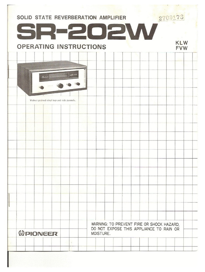 Pioneer SR-202W User manual
